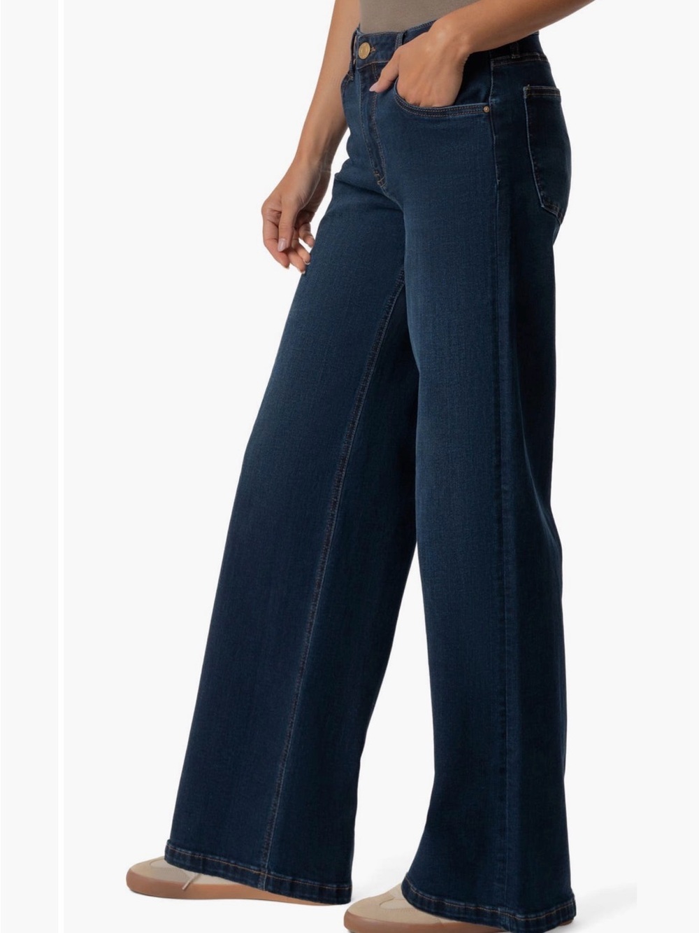 Kut from the Kloth Dark Blue Wide Leg Jeans
